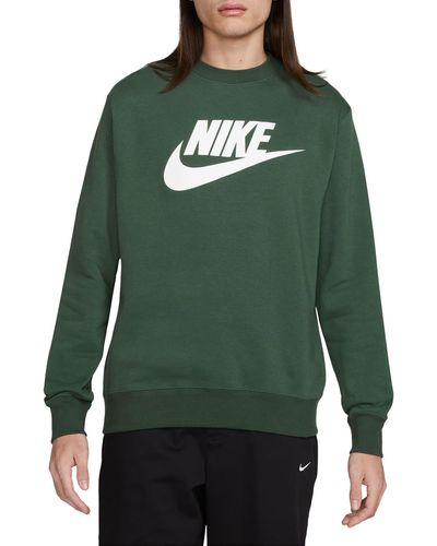 Nike Fleece Graphic Pullover Sweatshirt - Green