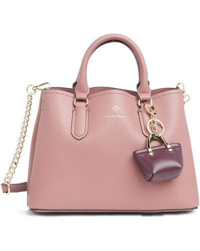 Nanette Lepore Pria Convertible Triple Satchel In Cameo At Nordstrom Rack - Pink
