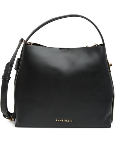 Anne Klein Medium Hobo Bag - Black