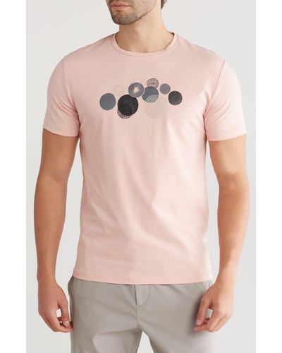 T.R. Premium 3d Abstract Graphic Print T-shirt - Pink