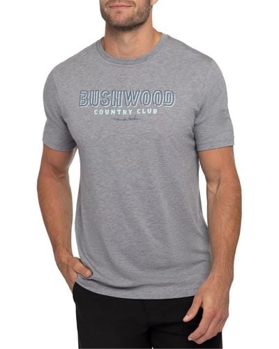 Travis Mathew Turquoise Sea Graphic T-shirt - Gray