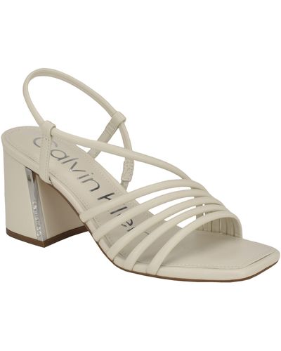Calvin Klein Holand Strappy Sandal - White
