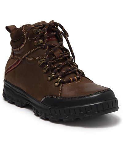 English Laundry Dudley Leather Hiker Boot In Brown At Nordstrom Rack
