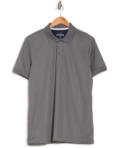 Tahari Ultimate Performance Polo In Charcoal At Nordstrom Rack - Gray