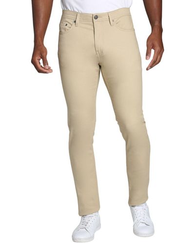 Jachs New York Slim Leg Stretch 5-pocket Pants - Natural