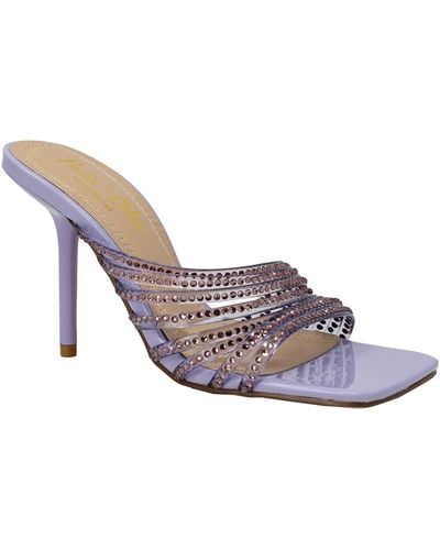 In Touch Footwear Nyra Crystal Embellished Lucite Sandal - Purple
