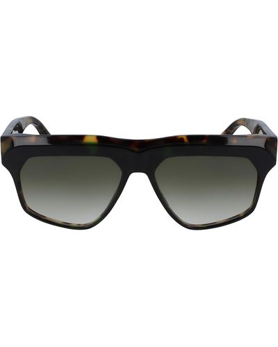 Victoria Beckham 55mm Sculptural Square Sunglasses - Black