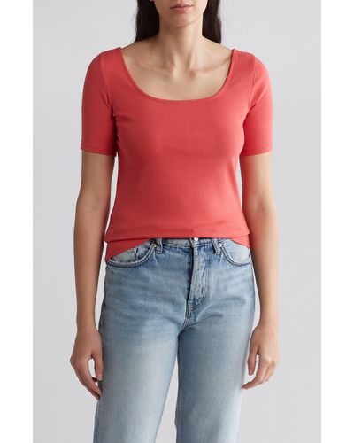 Melrose and Market Baby Scoop Neck T-shirt - Red