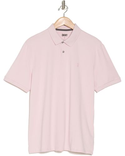 DKNY Cotton Stretch Polo - Pink