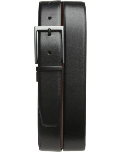 Original Penguin Reversible Leather Belt - Black