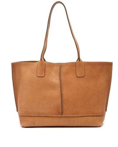 Frye Lucy Leather Tote Bag - Natural