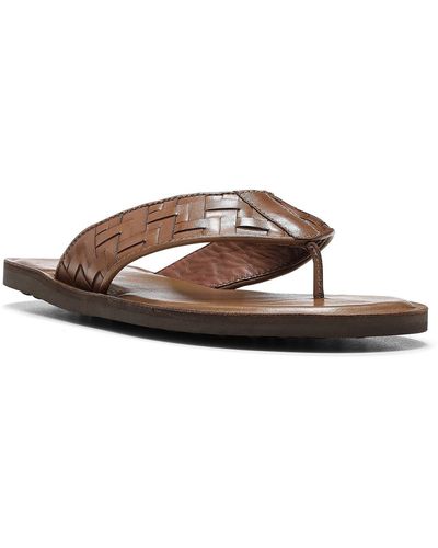 Donald J Pliner Woven Leather Strap Sandal In Cappuccino At Nordstrom Rack - Brown