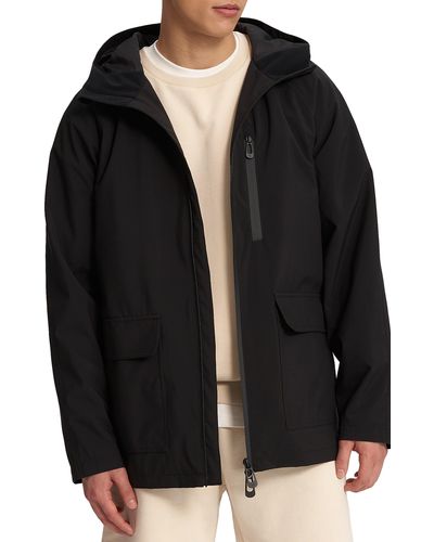 Noize Oliver Water Resistant Hooded Jacket - Black