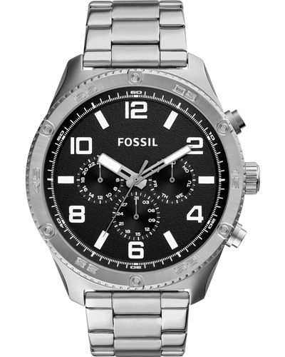 Fossil Brox Three-hand Quartz Bracelet Watch - Gray