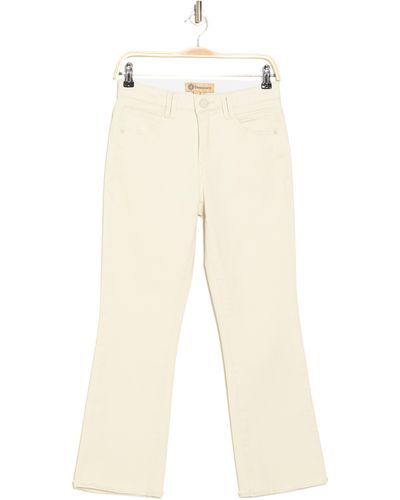 Democracy Ab Tech High Rise Crop Kick Flare Jeans - Natural