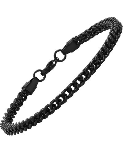 HMY Jewelry Black Ip Chain Bracelet