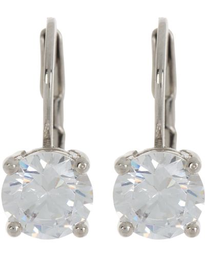 Nordstrom Solitaire Cz Drop Earrings - White