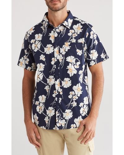 Hurley Salem Floral Button-up Shirt - Blue