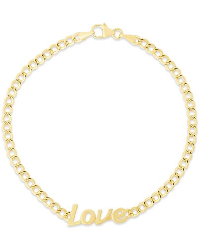 KARAT RUSH 14k Yellow Gold 'love' Bracelet