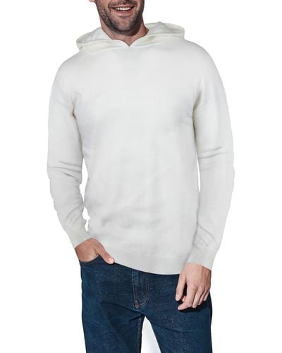 Xray Jeans Core Knit Pullover Hoodie - White