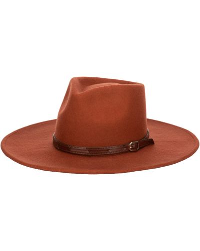 San Diego Hat Flameworthy Wool Felt Fedora - Brown