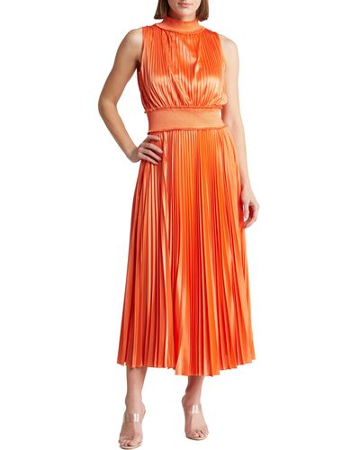 Nanette Lepore Sleeveless Maxi Dress - Orange