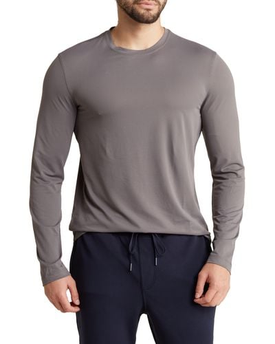 90 Degrees Jacquard Crewneck Sweater - Gray
