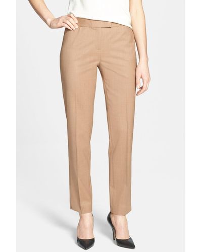 Lafayette 148 New York Irving Stretch Wool Pants (nordstrom Exclusive) - Multicolor