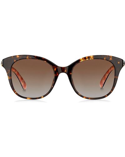 Kate Spade Bianka 52mm Polarized Cat Eye Sunglasses - Brown