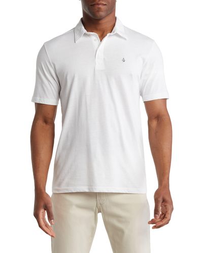 Volcom Banger Short Sleeve Polo - White
