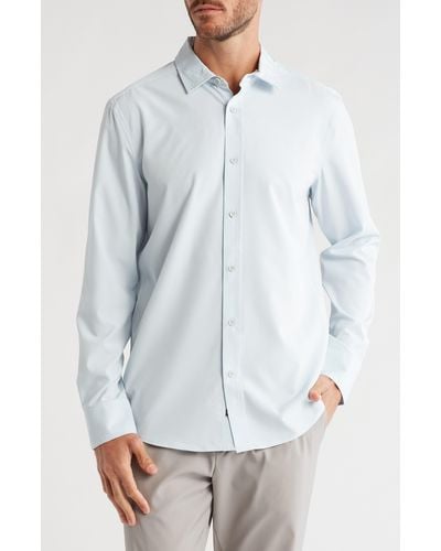 Kenneth Cole Long Sleeve Sport Shirt - White