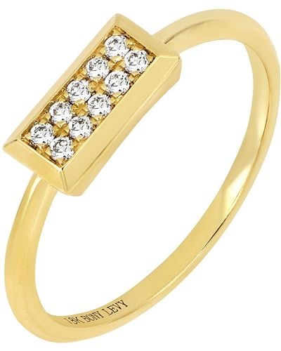 Bony Levy Katherine 18k Yellow Gold Pave Diamond Ring - Metallic