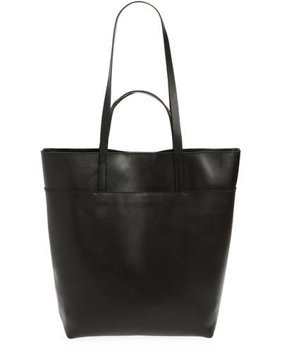 Madewell The Essential Leather Tote - Black