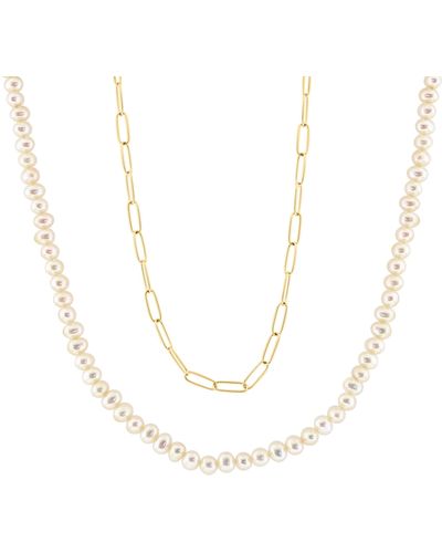 Effy 14k Gold Freshwater Pearl Necklace - Multicolor