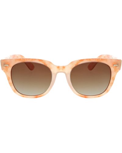 Hurley Retro Square 49mm Polarized Sunglasses - Brown