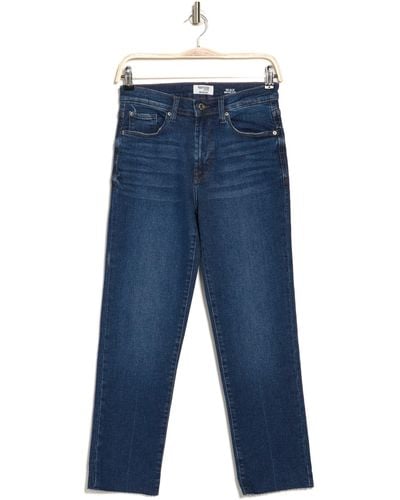 Kensie High Rise Slim Straight Jeans In Victoria At Nordstrom Rack - Blue