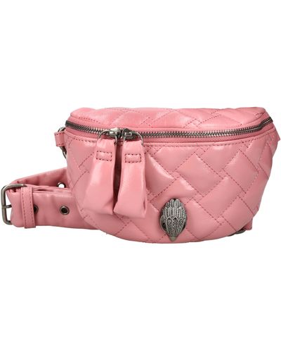 Kurt Geiger Small Kensington Soft Quilted Leather Belt Bag - Pink