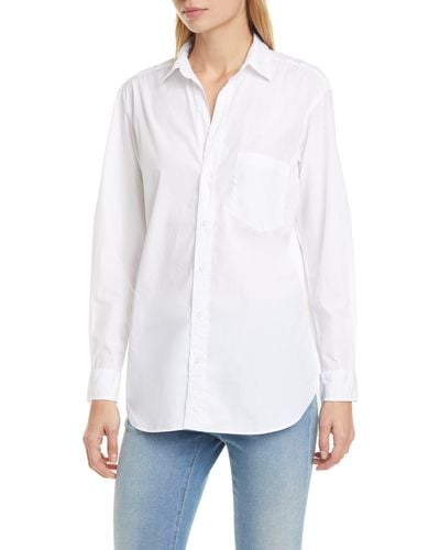 Frank & Eileen Joedy Superfine Cotton Button-up Shirt - White