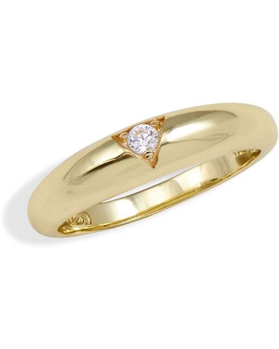 Savvy Cie Jewels Cz Stackable Band Ring - Yellow