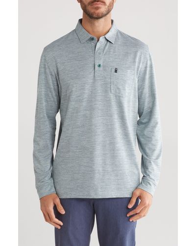 Callaway Golf® Crossover Long Sleeve Golf Polo - Gray