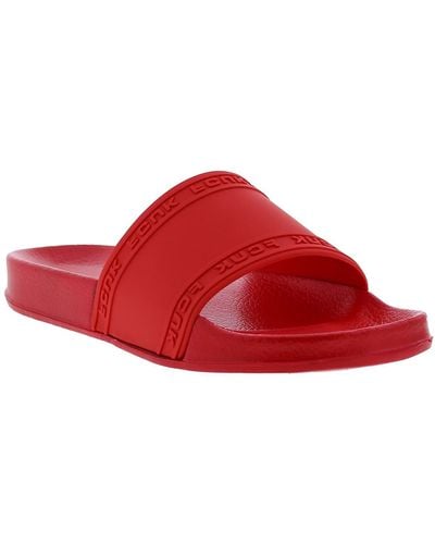 French Connection Fitch Slip On Slide Sandals - Red