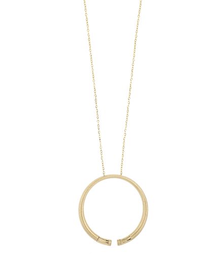 Bony Levy Ofira 14k Yellow Gold Open Circle Pendant Necklace - Metallic