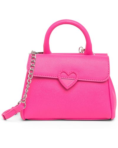 Betsey Johnson Heart Crossbody Bag - Pink