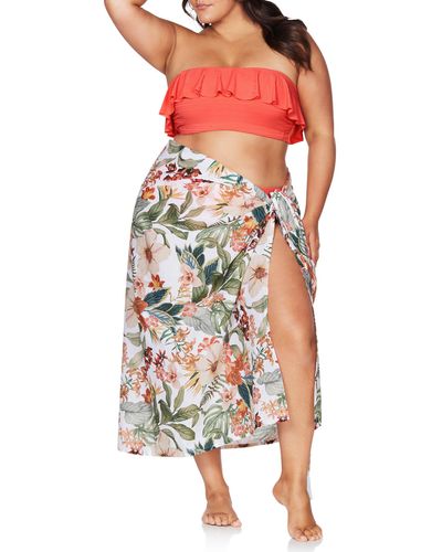 Artesands Into The Salt Cotton Cover-up Sarong - Red