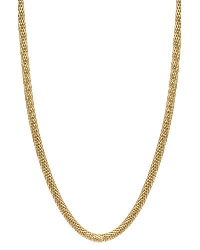 Adornia Water Resistant Textured Chain Necklace - Yellow
