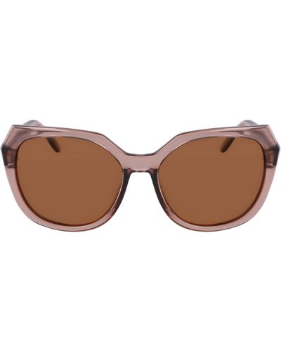 Cole Haan 55mm Polarized Oversize Sunglasses - Brown