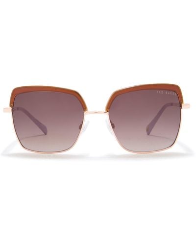 Ted Baker 55mm Square Sunglasses - Purple