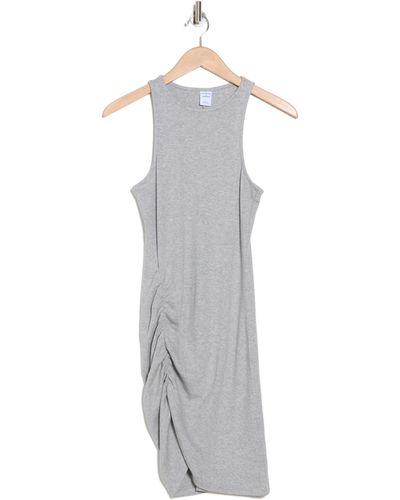 Melrose and Market Ruched Racerback Dress - Gray