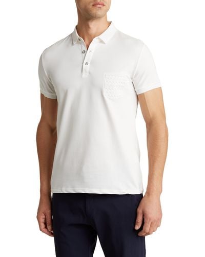 T.R. Premium Short Sleeve Knit Polo - White