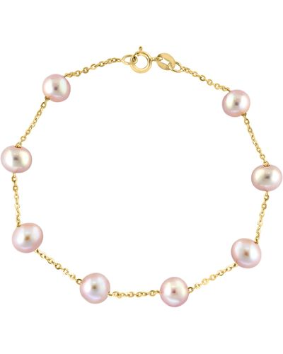 Effy 14k Rose Gold Pink Freshwater Pearl Bracelet
